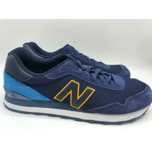 New Balance Men 515 Classics Lifestyle Shoes Navy Blue Yellow ML515OTS Size 10.