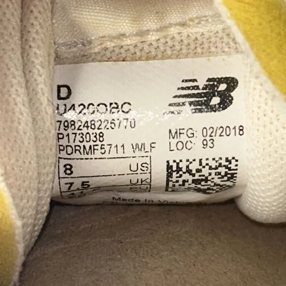 New Balance Retro Cream &amp; Navy Sneakers Classic Lifestyle Athletic Shoes