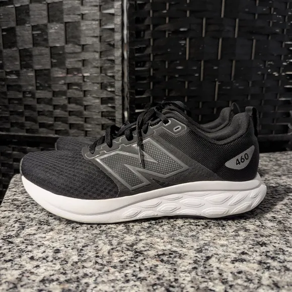 NEW BALANCE Stylish Black Athletic Sneakers 460 Excel Used Cond Shoes Mens 10.5
