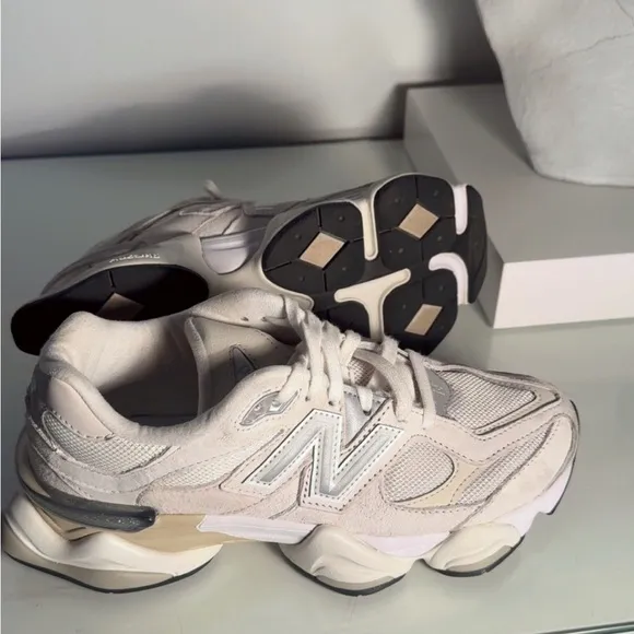 New Balance Women's 9060 Cream Sneakers