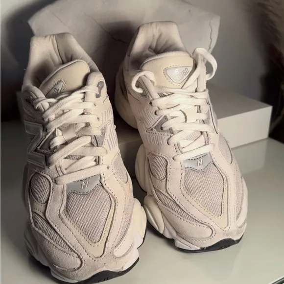 New Balance Women's 9060 Cream Sneakers
