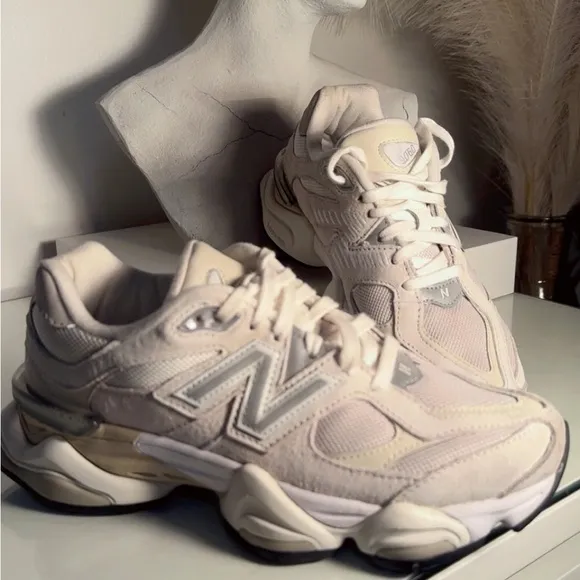New Balance Women's 9060 Cream Sneakers