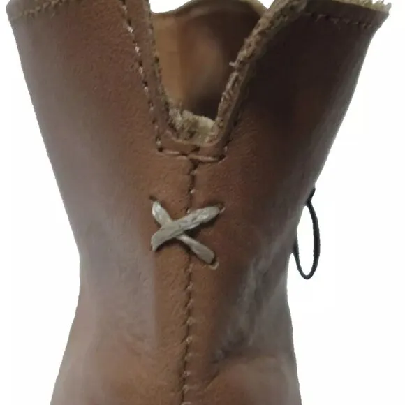 NEW BEEK Leather Quail Booties chocolate for women 1065tn