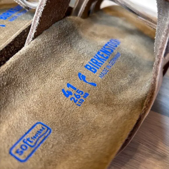 NEW Birkenstock Women's Franca Soft Footbed Narrow Fit Slide Sandals US Size 10