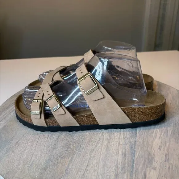 NEW Birkenstock Women's Franca Soft Footbed Narrow Fit Slide Sandals US Size 10