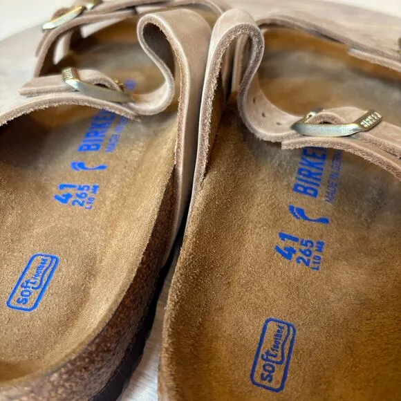 NEW Birkenstock Women's Franca Soft Footbed Narrow Fit Slide Sandals US Size 10