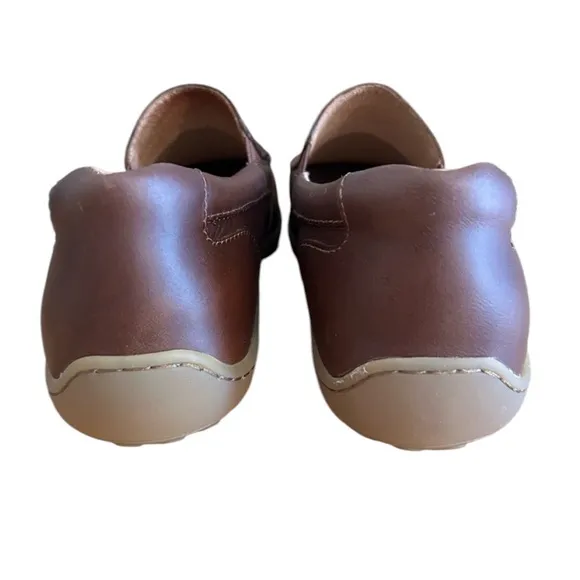 New Born Men’s Whiskey Brown Leather Slip-On Loafers Size 13 Comfort Moc Toe