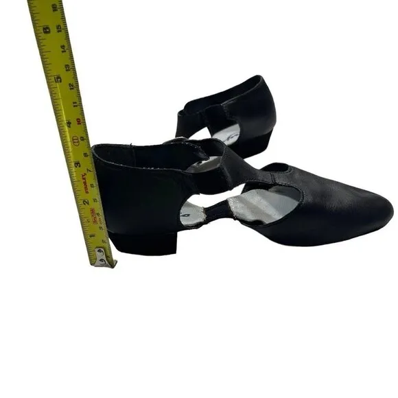 NEW CAPEZIO Pedini 321 Jazz Lyrical Black Leather Split-Sole Shoes Youth 3M-5M