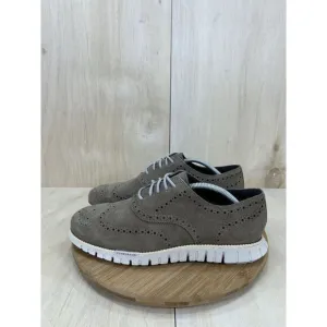 NEW Cole Haan Zerogrand Remastered Truffle Brown Suede Wingtip Shoes Mens 10.5