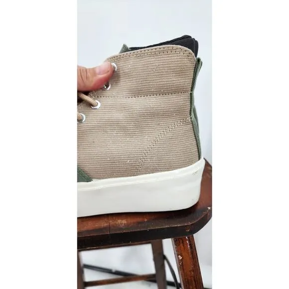 New Converse‎ Skid Grip Hi Green Suede Canvas Size Women's 8