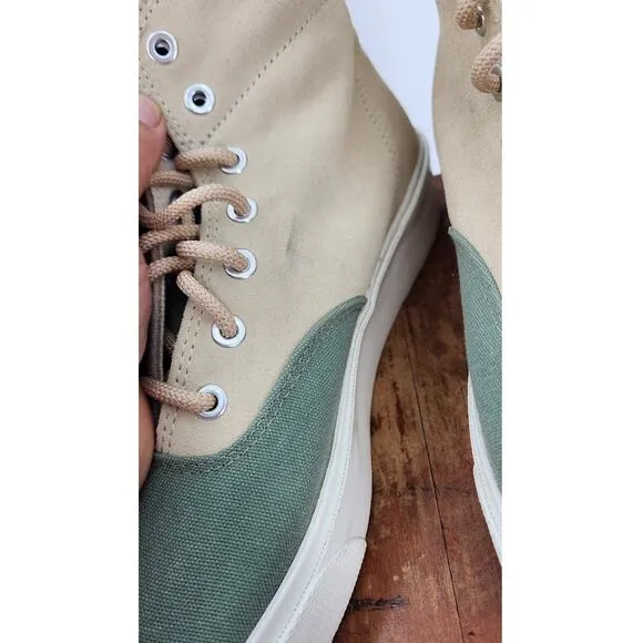 New Converse‎ Skid Grip Hi Green Suede Canvas Size Women's 8