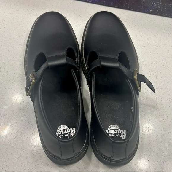 NEW Dr. Martens Zavala MJ Buckle Mary Jane Shoes Black Women Sz 11 UK 9