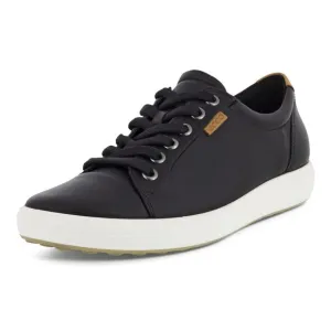 NEW ECCO WOMEN'S SOFT 7 SNEAKER, BLACK, 5-5.5