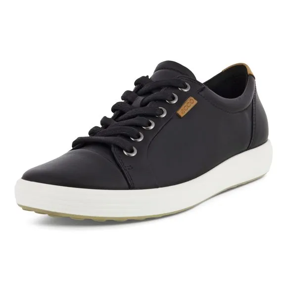 NEW ECCO WOMEN'S SOFT 7 SNEAKER, BLACK, 5-5.5