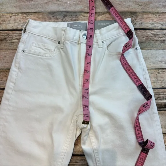 NEW Everlane High-Rise Skinny White Jeans - Size 25 -
