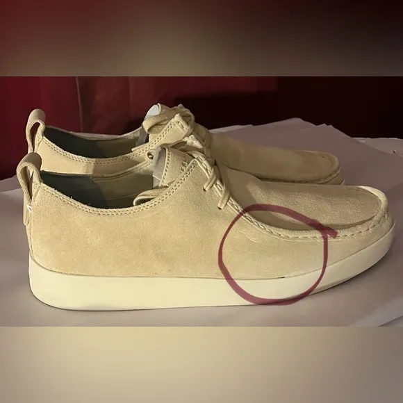 New Everlane Men's Desert Shoes Suede Leather Lace Up Low Top Loafers, Size 11