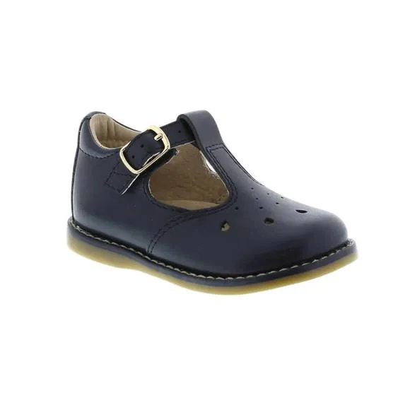 NEW FOOTMATES girl's harper mary janes in navy