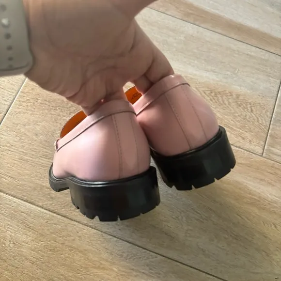 NEW Free People Liv penny loafers pink shoes
