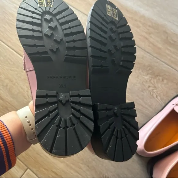 NEW Free People Liv penny loafers pink shoes
