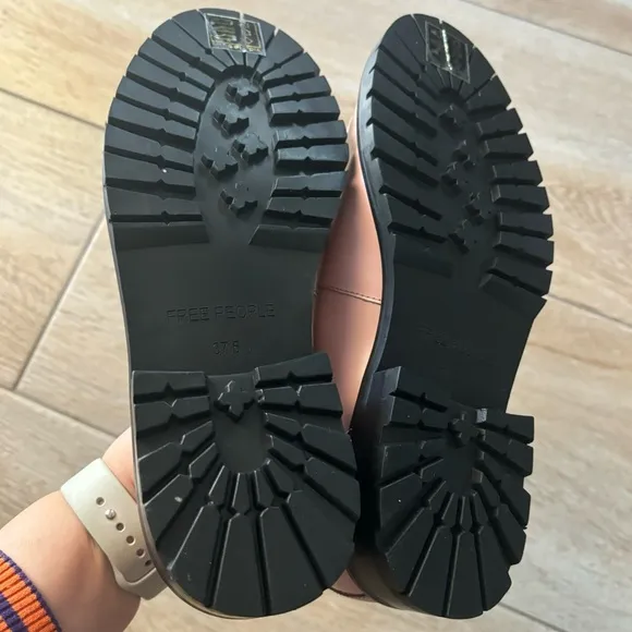 NEW Free People Liv penny loafers pink shoes