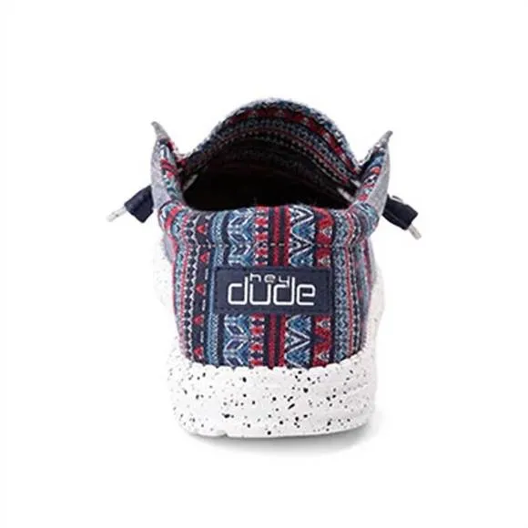 NEW HEY DUDE mens' wally funk shoes in jaquard tribe with aztec print
