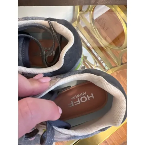 NEW Hoff Antwerp Sneakers Shoes Suede Leather Colorblock Size: 6