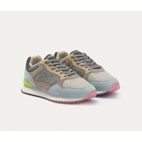 NEW Hoff Antwerp Sneakers Shoes Suede Leather Colorblock Size: 6