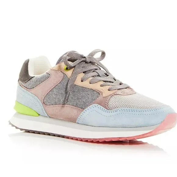 NEW Hoff Antwerp Sneakers Shoes Suede Leather Colorblock Size: 6