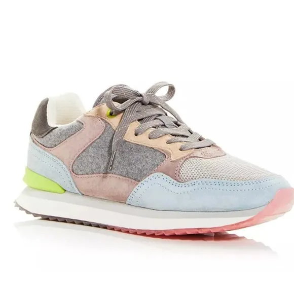 NEW Hoff Antwerp Sneakers Shoes Suede Leather Colorblock Size: 6