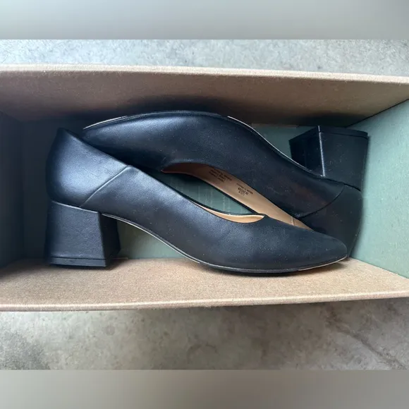 NEW IN BOX Nisolo Fiorela Go-To Mid Heel in Black, Size 8