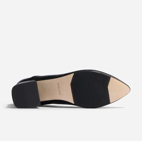 NEW IN BOX Nisolo Fiorela Go-To Mid Heel in Black, Size 8