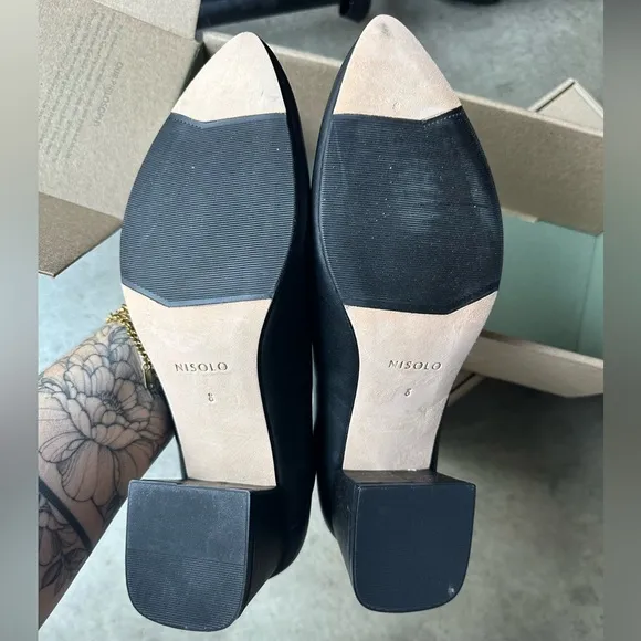 NEW IN BOX Nisolo Fiorela Go-To Mid Heel in Black, Size 8