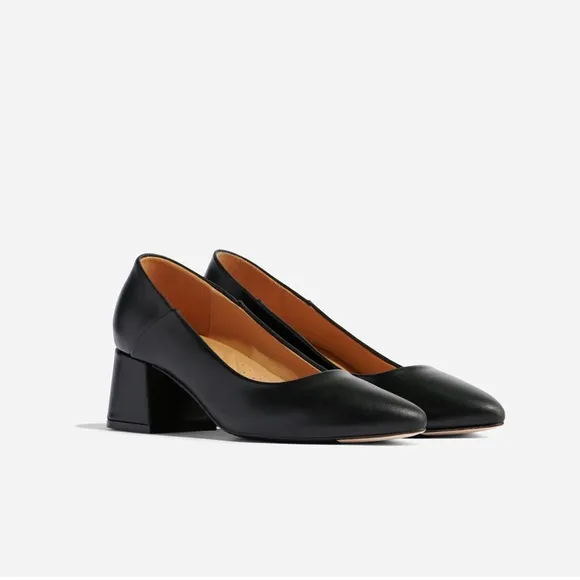 NEW IN BOX Nisolo Fiorela Go-To Mid Heel in Black, Size 8