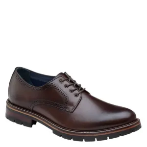 NEW JOHNSTON &amp; MURPHY men’s cody plain toe dress shoes in mahogany
