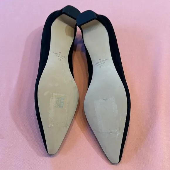 New Kate Spade Suede Shoes. Black. Size 8.