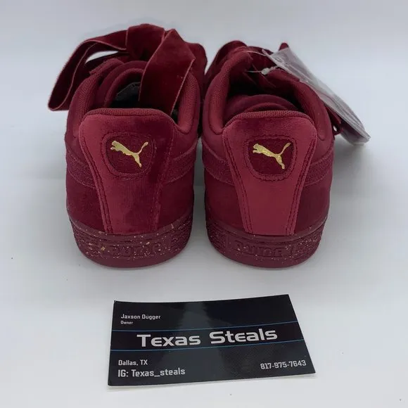 NEW Kid's Puma Suede Maroon