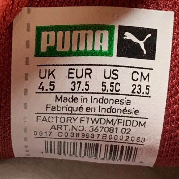 NEW Kid's Puma Suede Maroon