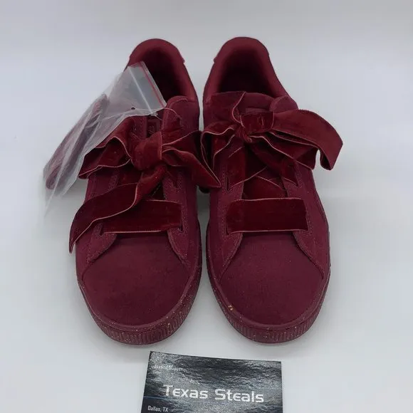 NEW Kid's Puma Suede Maroon