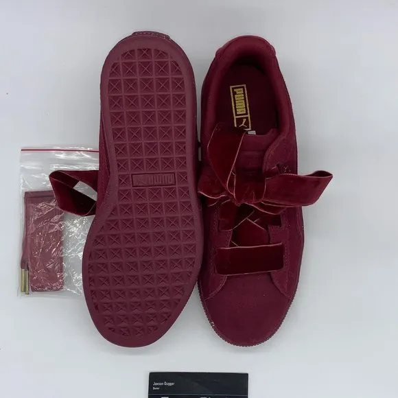 NEW Kid's Puma Suede Maroon