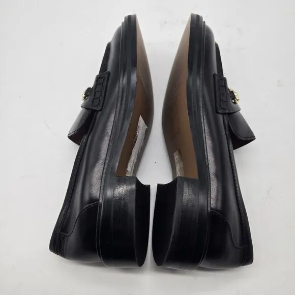 New MADEWELL Size 7 The Vernon Bit Hardware Loafers shoes Leather Black NN868