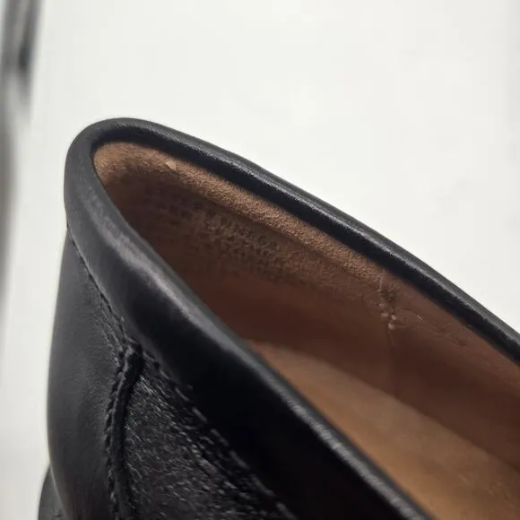 New MADEWELL Size 7 The Vernon Bit Hardware Loafers shoes Leather Black NN868