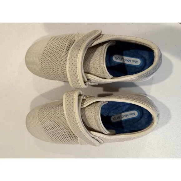 NEW Mei Macleod Shoes Women 6.5/Men 5.5 Walking Orthotics Hook &amp; Loop 3 Insoles
