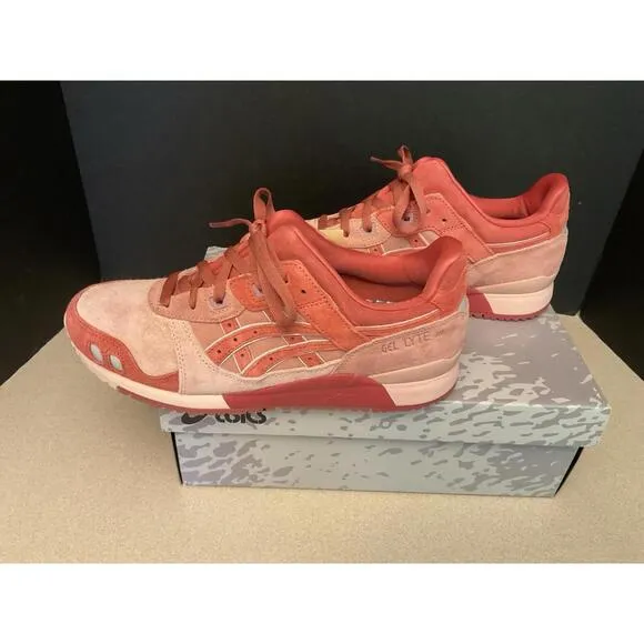 New! Men Asics x Concepts Gel Lyte 3 OG &quot;Otoro&quot; Coral Cloud/Silver Shoes. SZ 9.