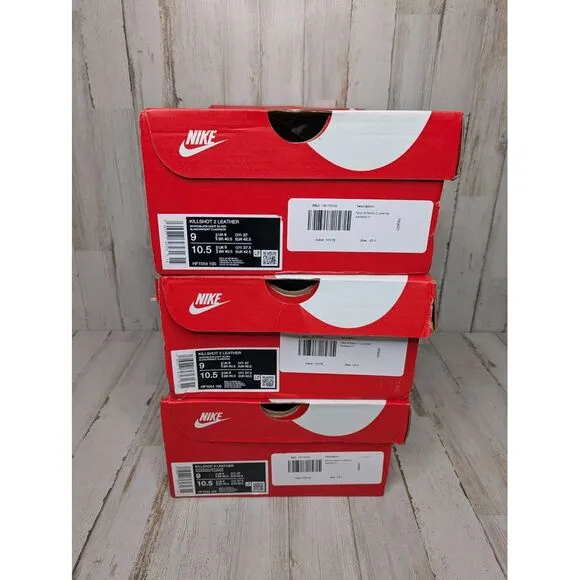 NEW Men Nike Killshot 2 Leather Size 9 White Black‎ (HF1054 100)