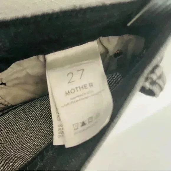 NEW Mother Denim The Stunner Ankle Fray Jeans in Friday the 13th Wash Retro Y2K