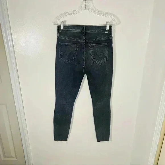 NEW Mother Denim The Stunner Ankle Fray Jeans in Friday the 13th Wash Retro Y2K