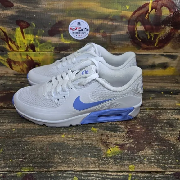 New Nike Air Max 90 G NRG Golf Shoes - White/Royal Pulse (HV9305-100) Size 6.5