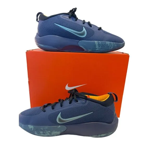 NEW! Nike ISoFly Big Kids Basketball Shoes Mystic Blue Sneakers Shoes Size 7 7Y