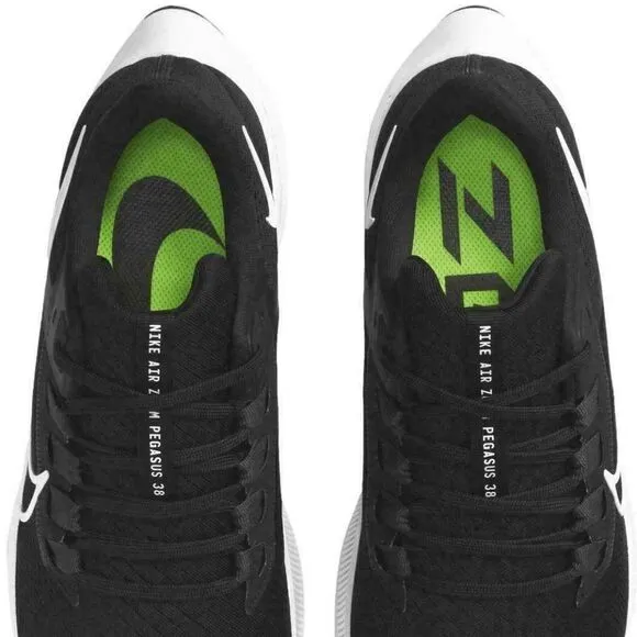 NEW Nike WMNS Air Zoom Pegasus 38 CW7358-002 Women Running Shoes Black/White 7