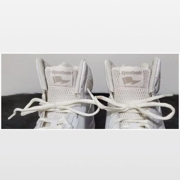 New Reebok Shoes Men White High Top BB4500 Active Athletic